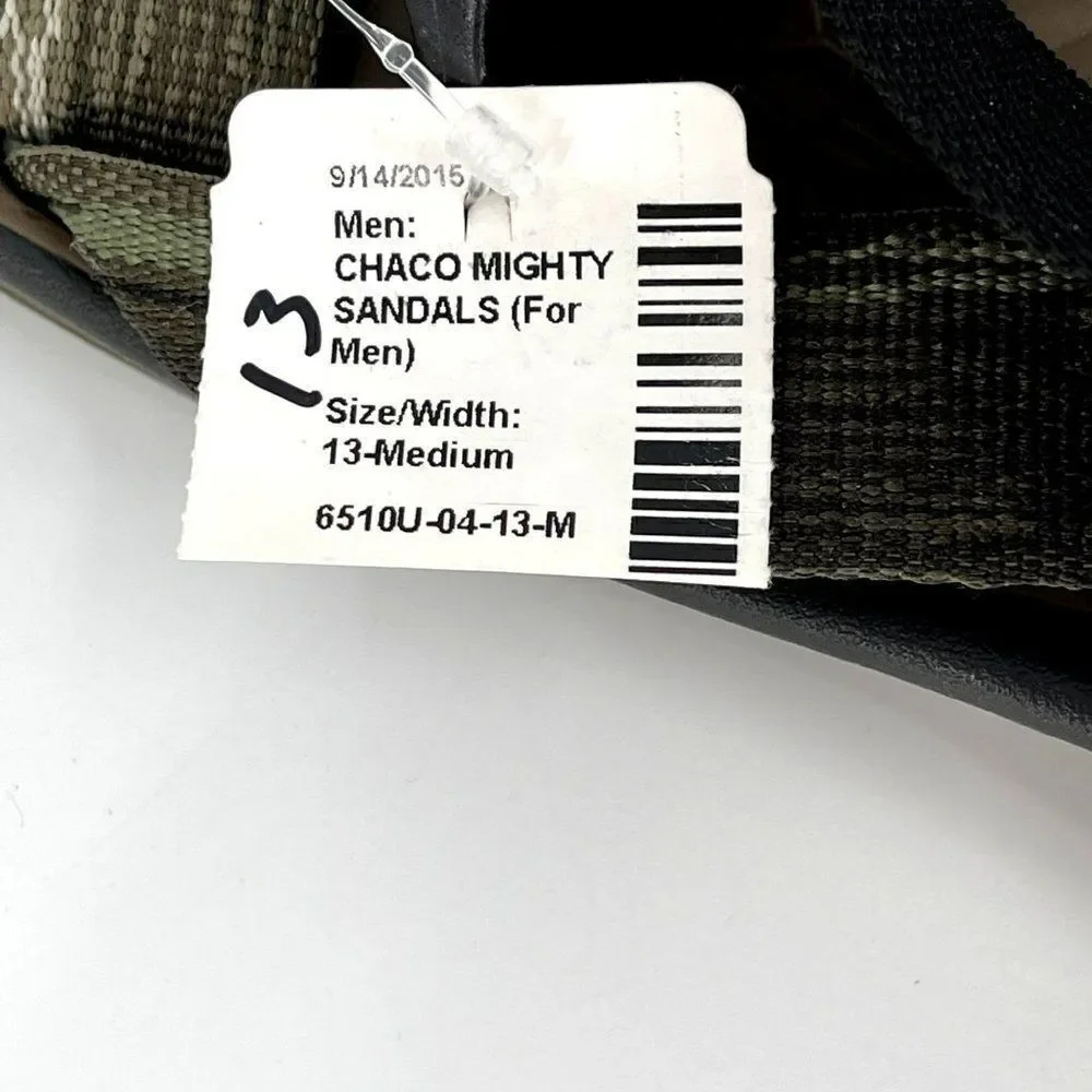Chaco Mighty Sandals Synthetic Weave Z‎ Strap Green J103749 NWT Men 13 M